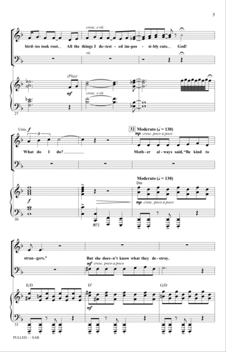 Pulled (from The Addams Family) (arr. Ed Lojeski) 3-Part scores gallery preview page 4