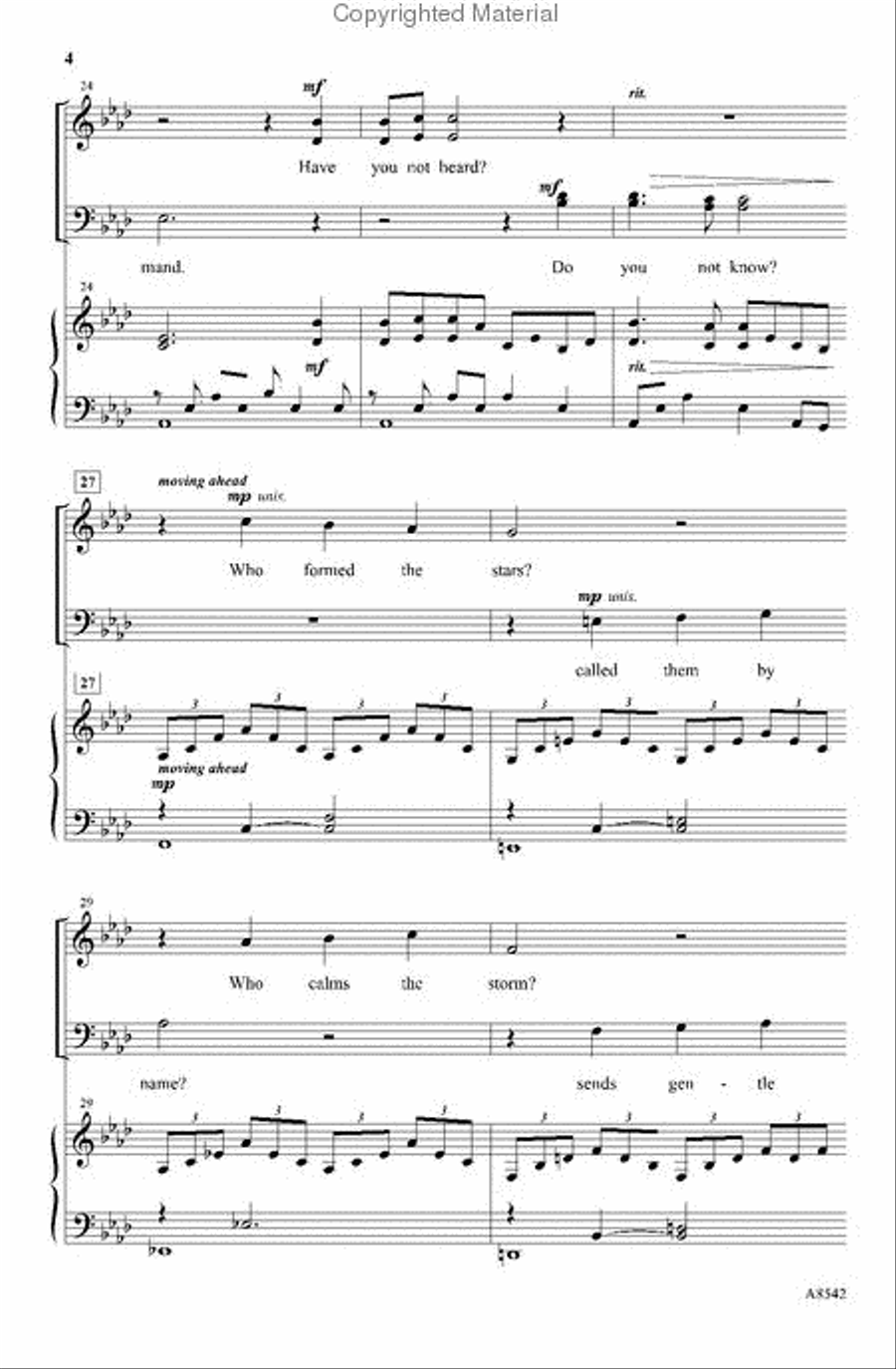 Our God Is God 4-Part scores gallery preview page 4