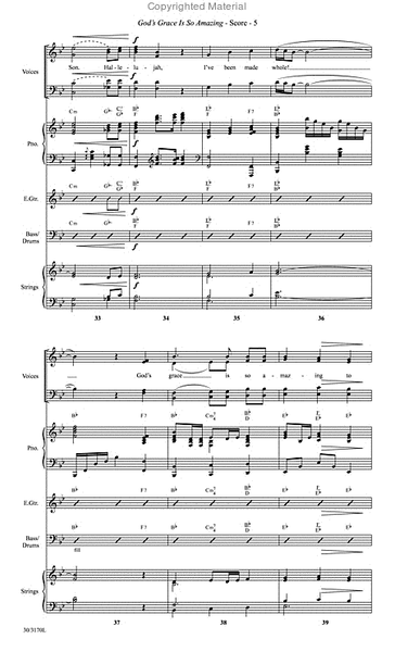 God’s Grace Is So Amazing - Rhythm Score and Parts image number null