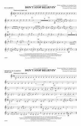 Don't Stop Believin': 1st B-flat Clarinet