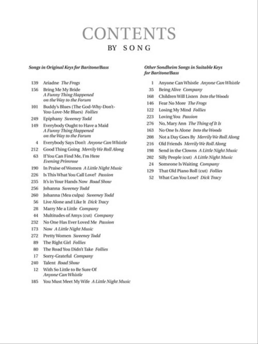Sondheim for Singers Baritone Voice scores gallery preview page 3