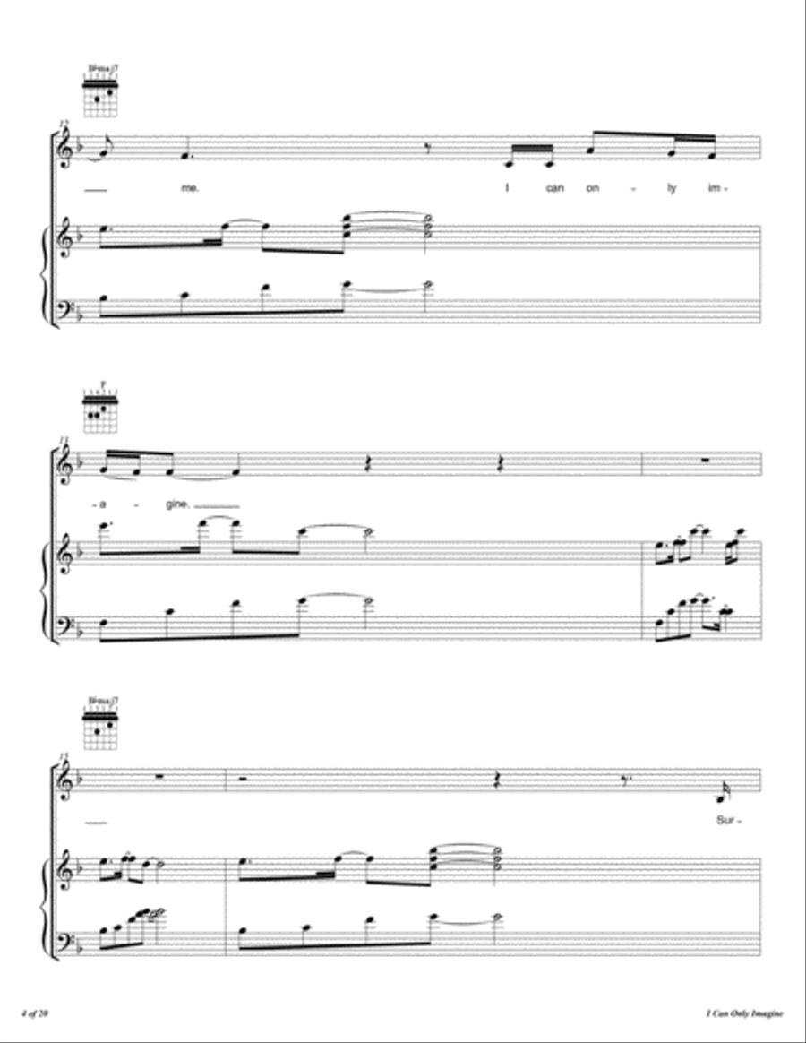 I Can Only Imagine Voice scores gallery preview page 5