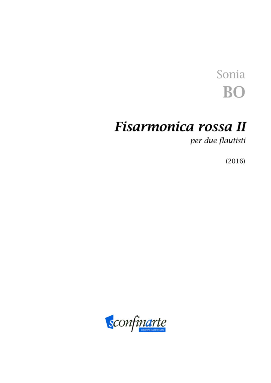 Sonia Bo: FISARMONICA ROSSA II (ES 1024) Flute Duet scores gallery preview page 1