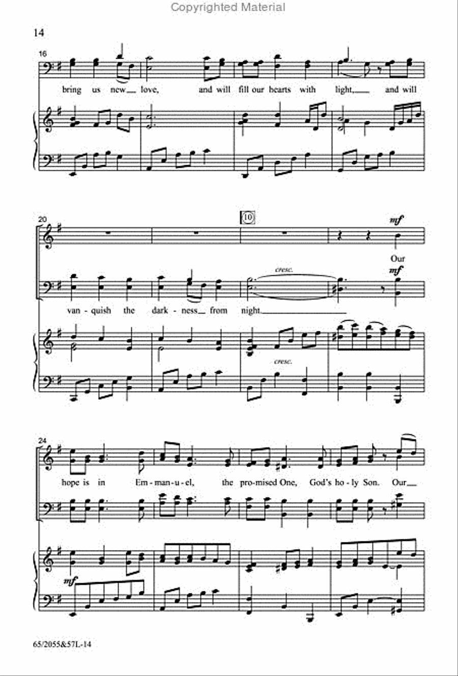 Bethlehem's Child - SATB Score with Performance CD 4-Part scores gallery preview page 6
