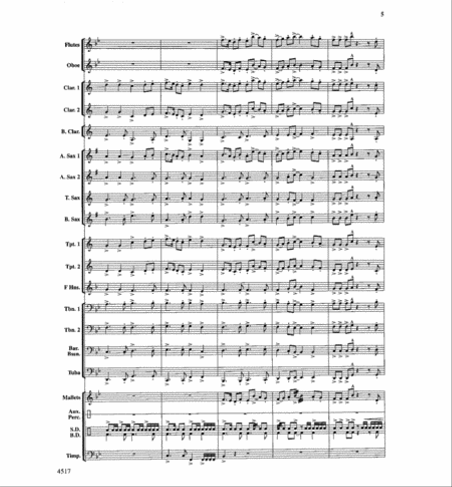 Stone Creek Episode Concert Band scores gallery preview page 6