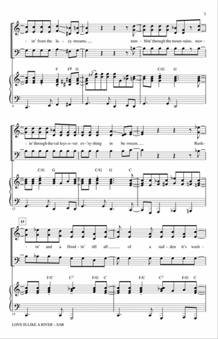 Love Is Like a River Love Is Like a River 3-Part scores gallery preview page 3