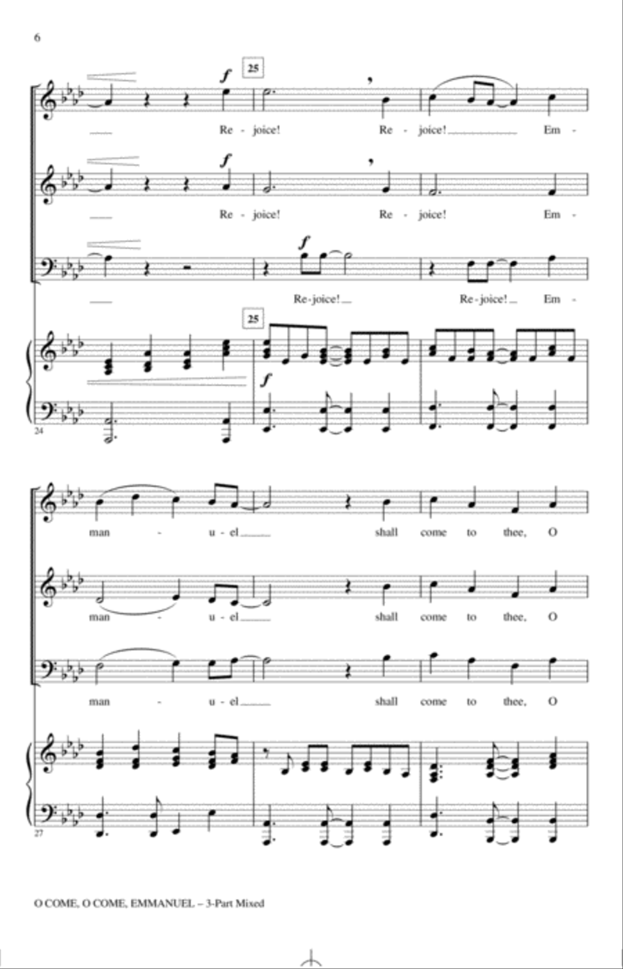 O Come, O Come Emmanuel O Come, O Come Emmanuel 3-Part scores gallery preview page 4