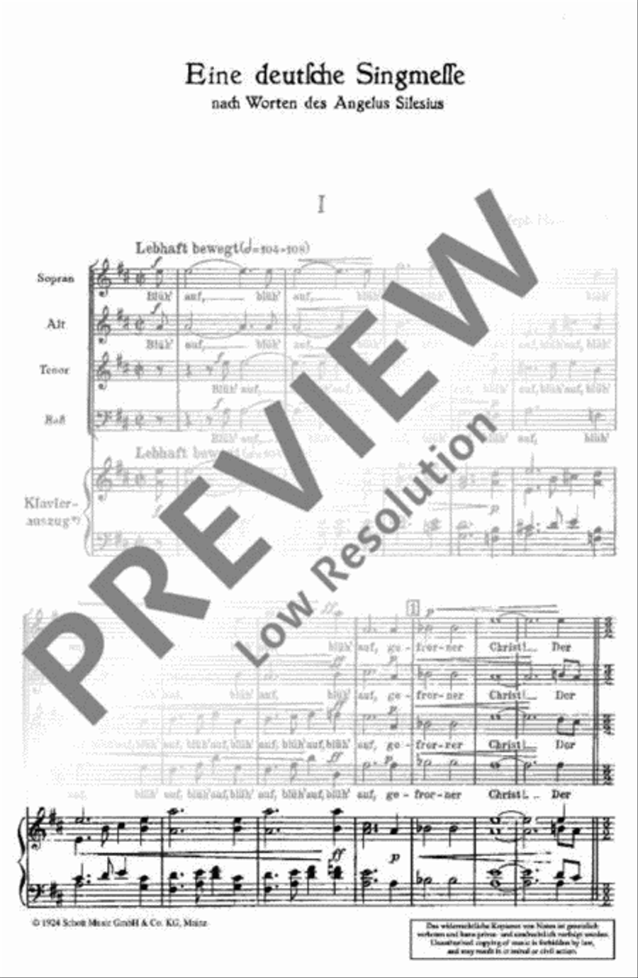 Eine deutsche Singmesse 4-Part scores gallery preview page 2