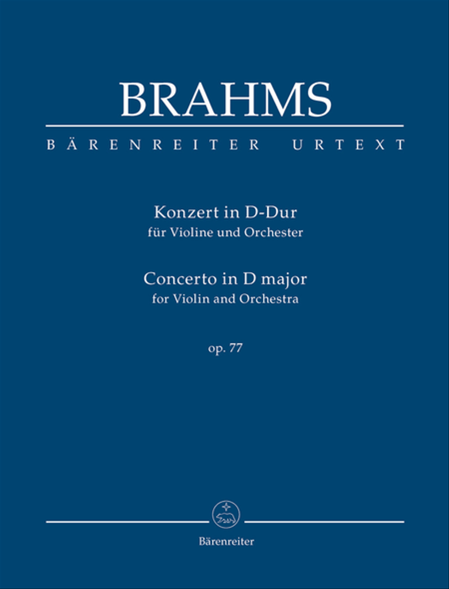Concerto for Violin and Orchestra in D major, op. 77 Orchestra scores gallery preview page 1