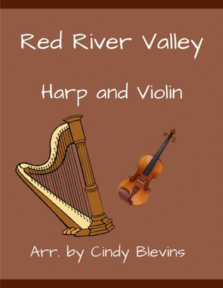 Book cover for Red River Valley, for Harp and Violin