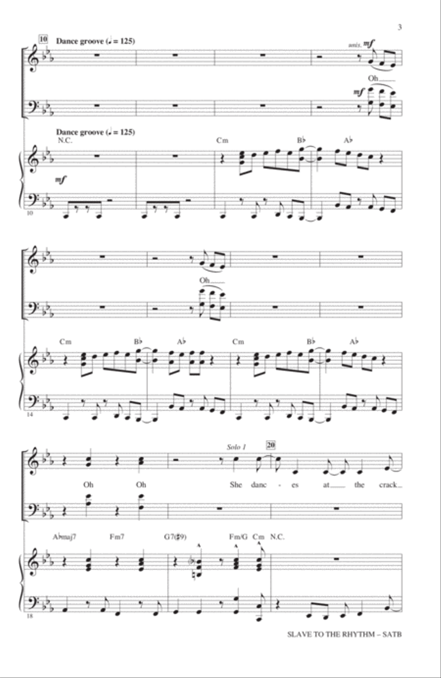 Slave To The Rhythm Slave To The Rhythm 4-Part scores gallery preview page 2