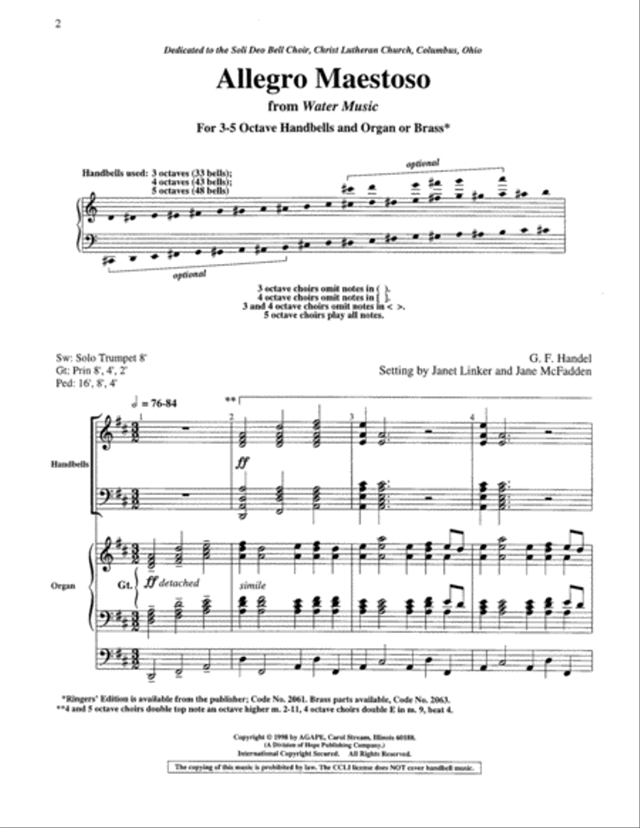 Allegro Maestoso 5-Octaves scores gallery preview page 12
