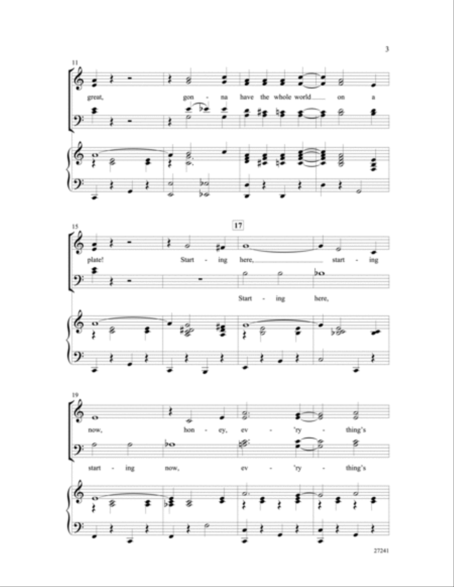 Everything's Coming Up Rose - Soundtrax CD (CD only) Choir scores gallery preview page 3