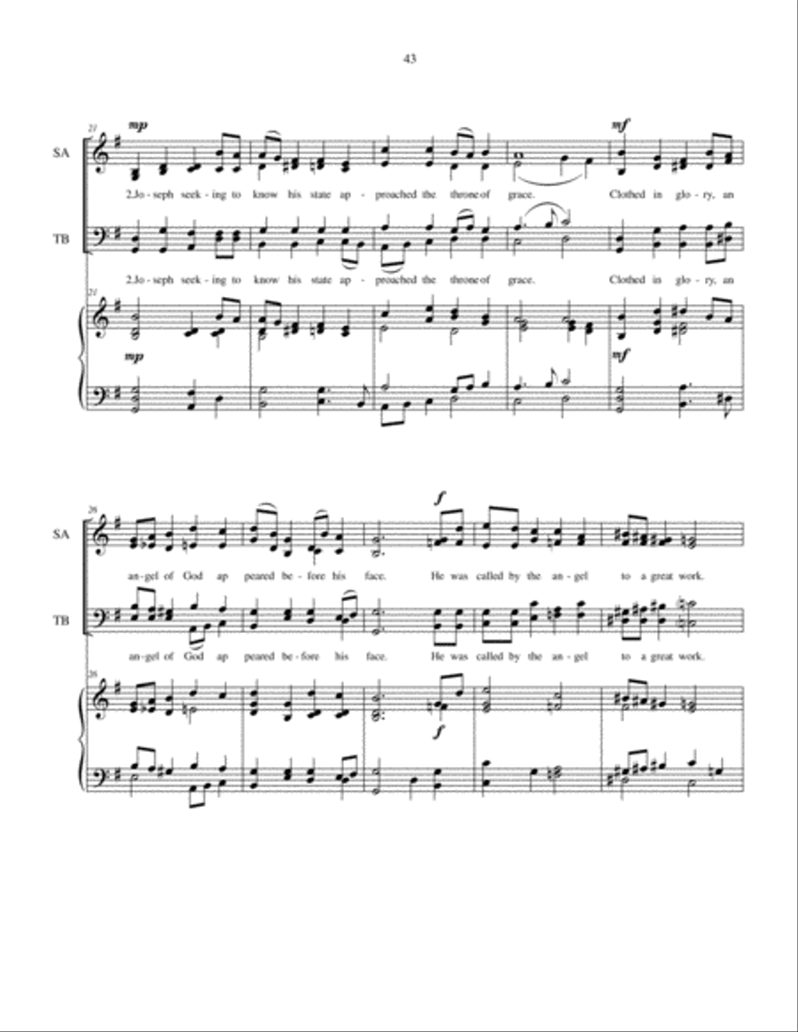 The Book of Mormon - SATB choir with piano accompaniment 4-Part scores gallery preview page 4