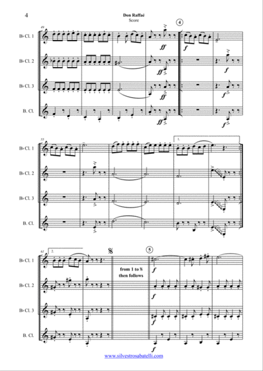 Don Raffae' Woodwind Quartet scores gallery preview page 5
