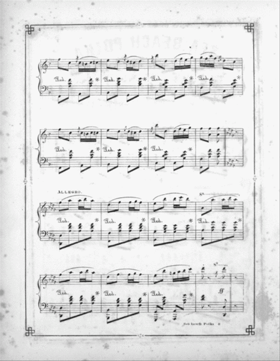 Sea Beach. Polka Piano Solo scores gallery preview page 3