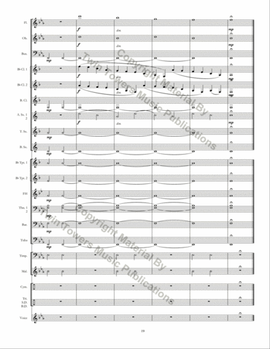 Chorale Prelude: I Want Jesus To Walk With Me Concert Band scores gallery preview page 20