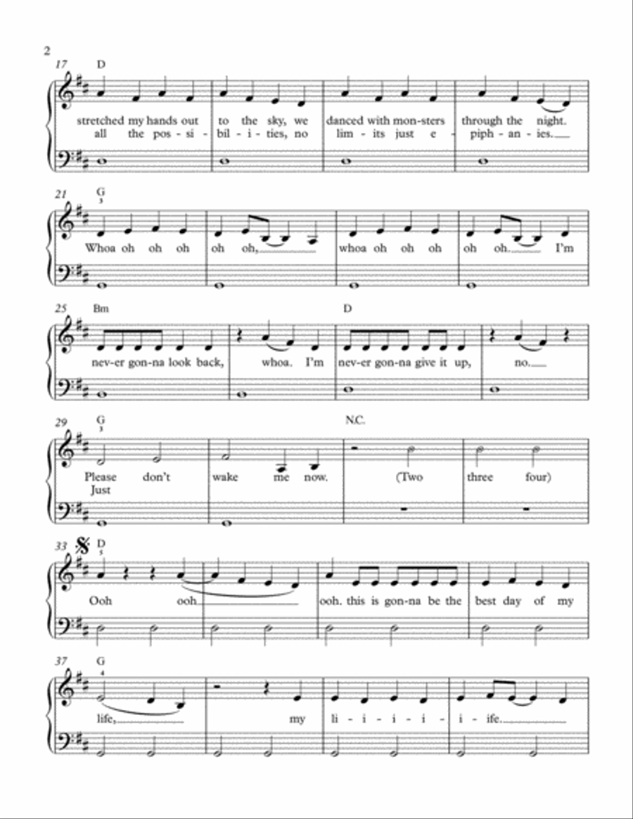 Best Day Of My Life Voice scores gallery preview page 2