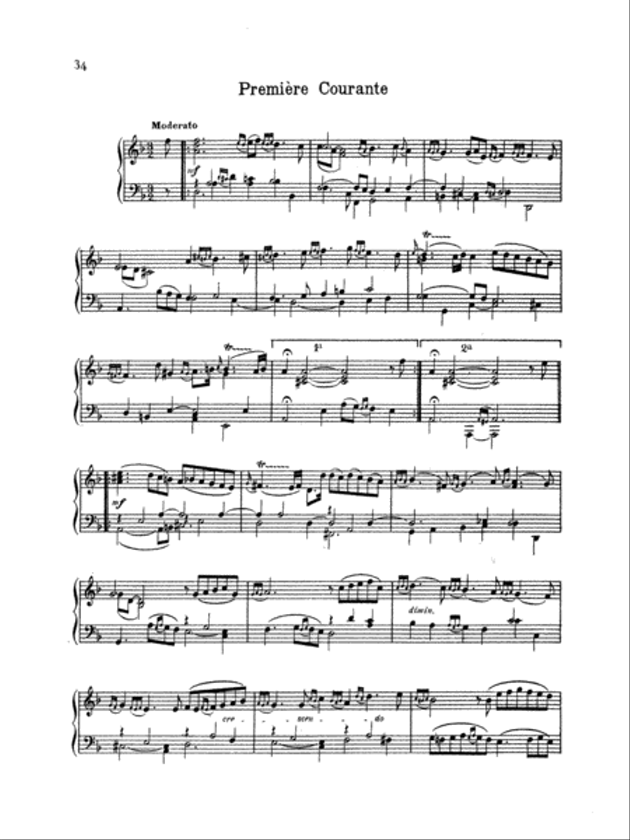 Couperin: Clavichord Pieces (Volume I) Piano Solo scores gallery preview page 1