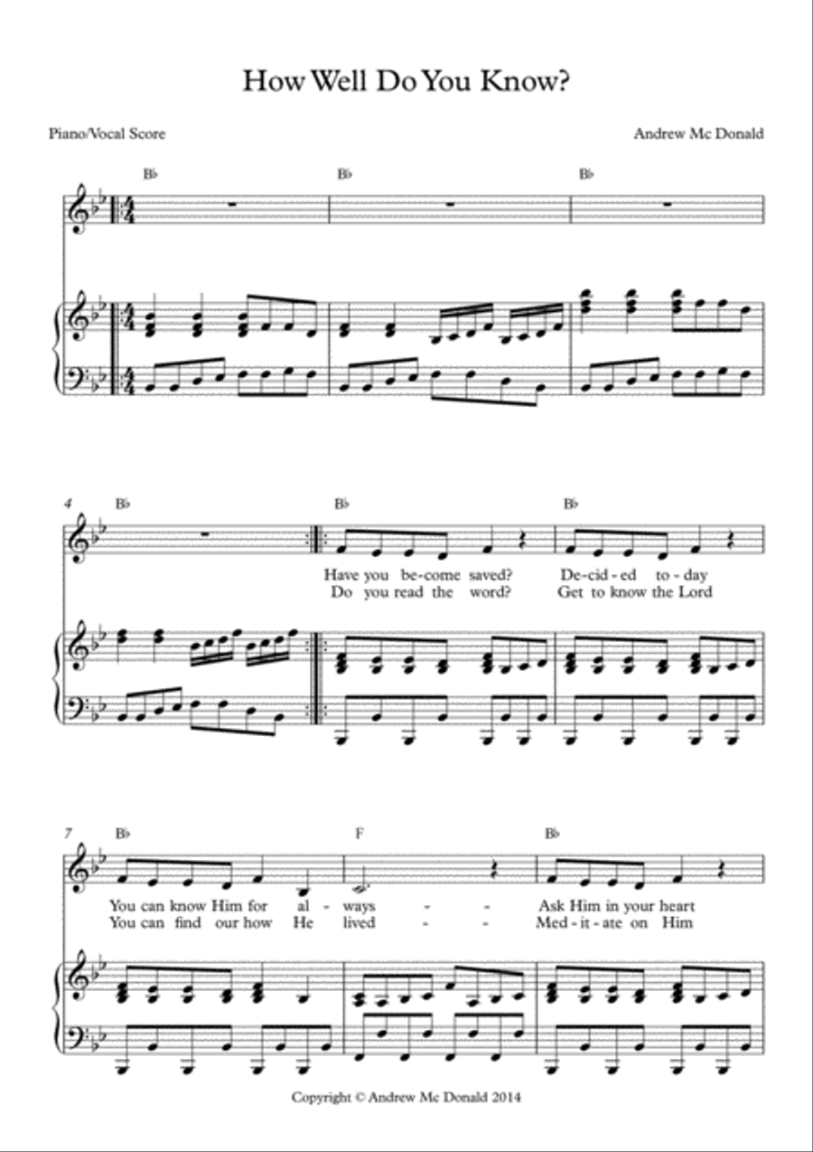 How Well Do You Know? Voice scores gallery preview page 2
