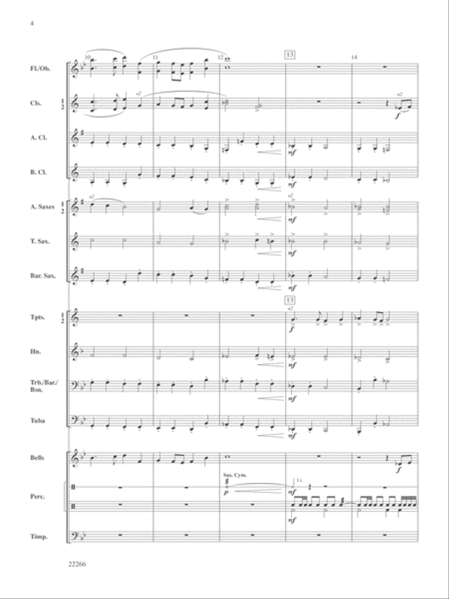 March of the Majestics: Score Concert Band scores gallery preview page 4