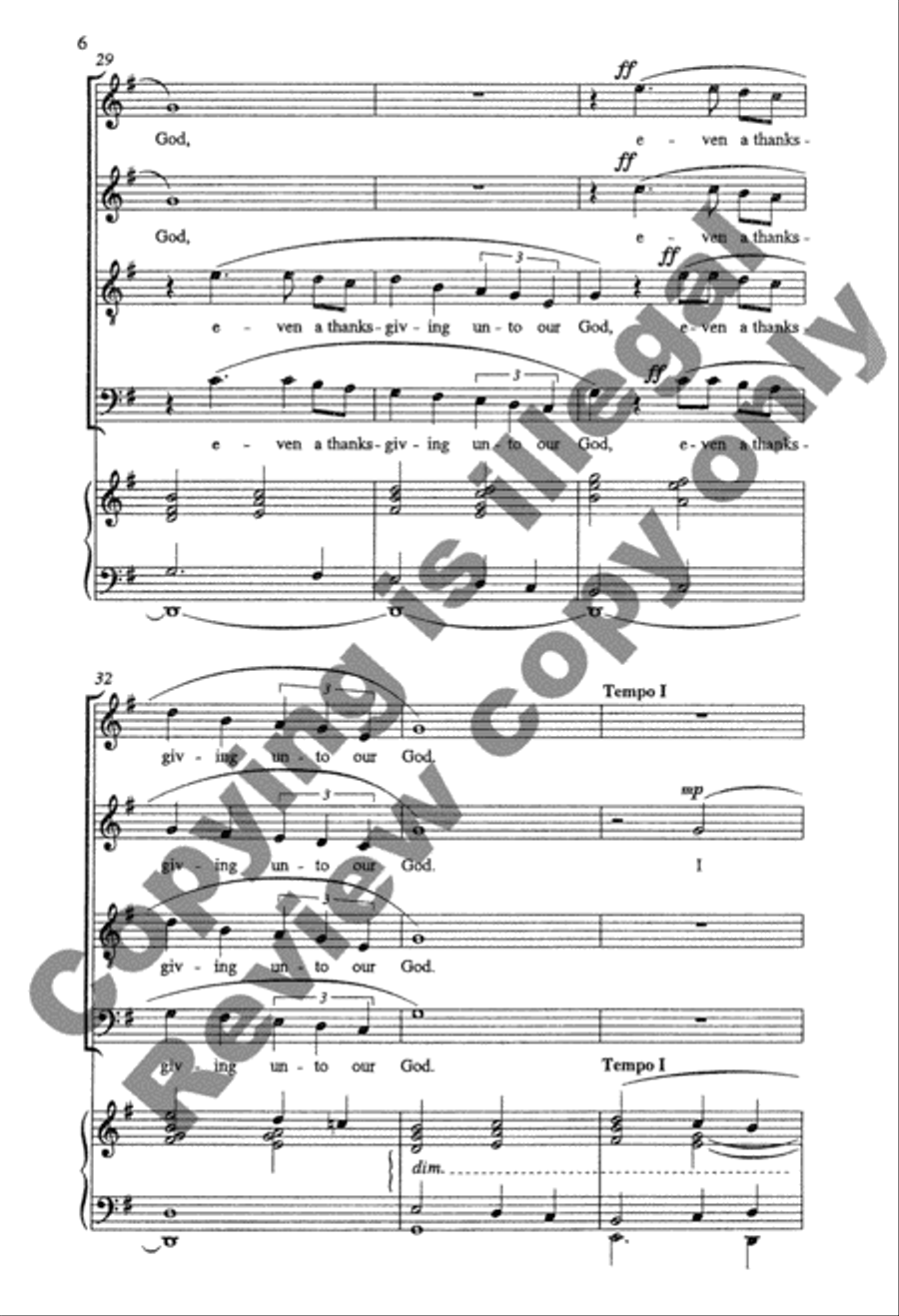 I Waited Patiently for the Lord 4-Part scores gallery preview page 13