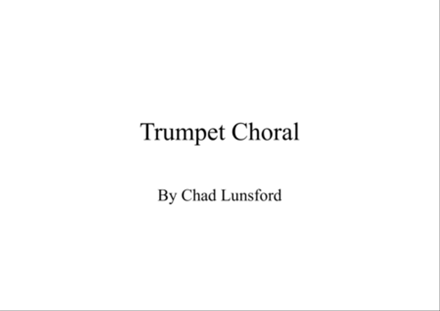 Trumpet Choral Trumpet Choral Choir scores gallery preview page 1