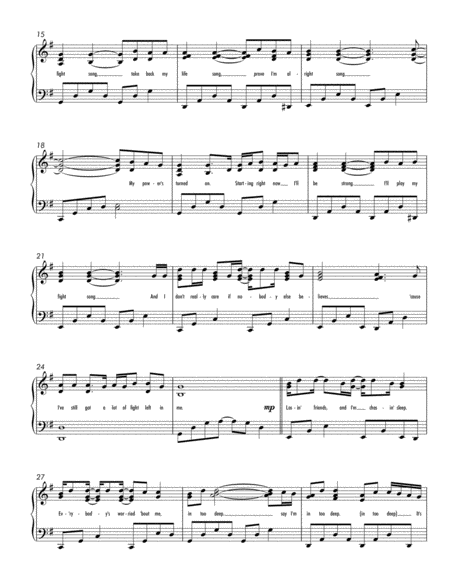 Fight Song (Late Intermediate Piano) image number null