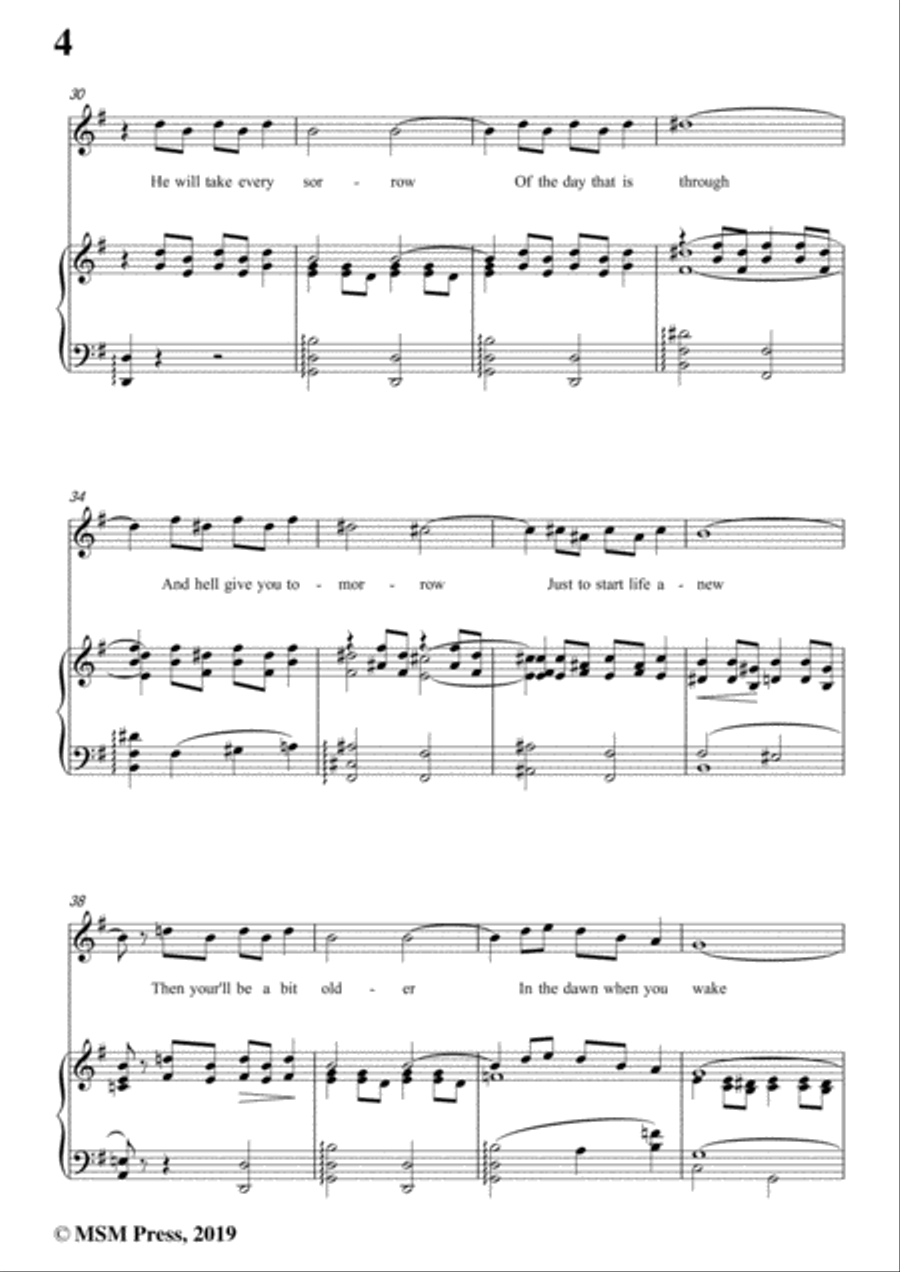 Richard Whiting-Japanese Sandman,in g minor,for Voice and Piano Voice Solo scores gallery preview page 6