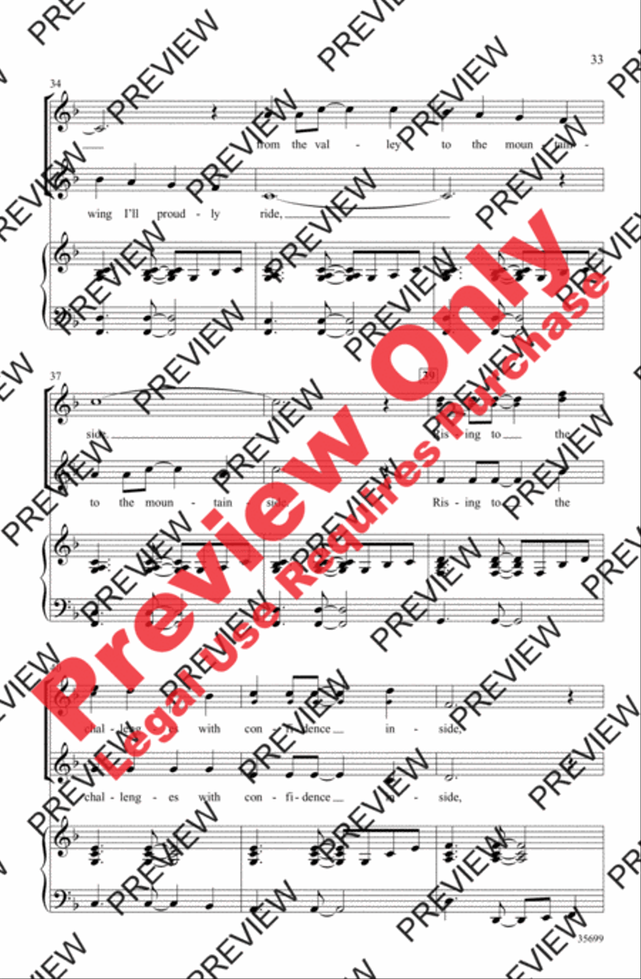 Songs of Flight 2-Part scores gallery preview page 33