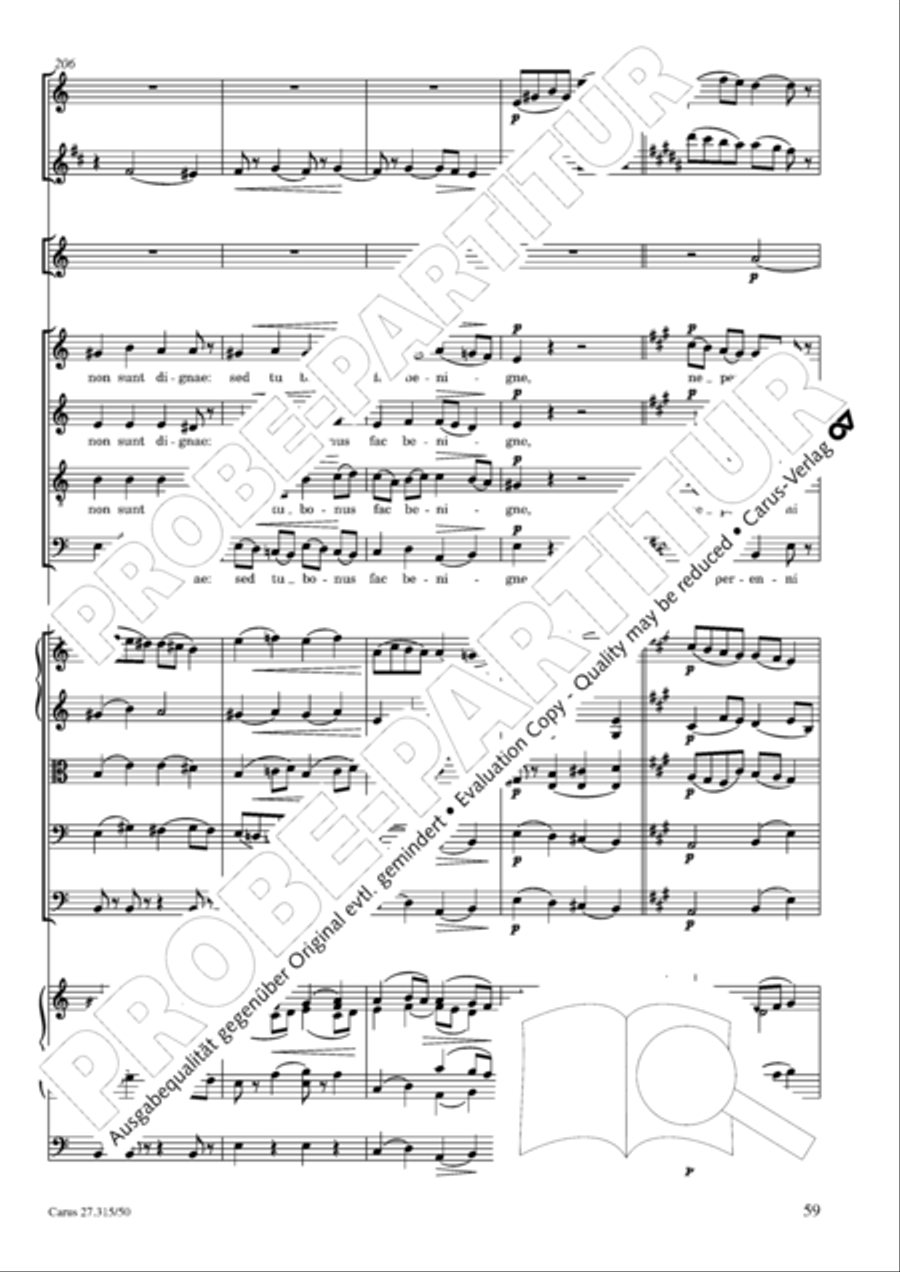 Requiem in C major 4-Part scores gallery preview page 62
