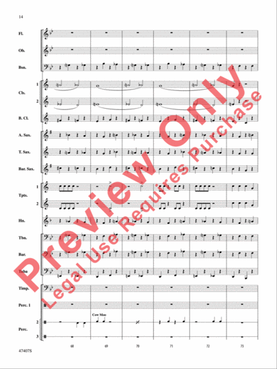 Old MacDonald Had a Farm Concert Band scores gallery preview page 15