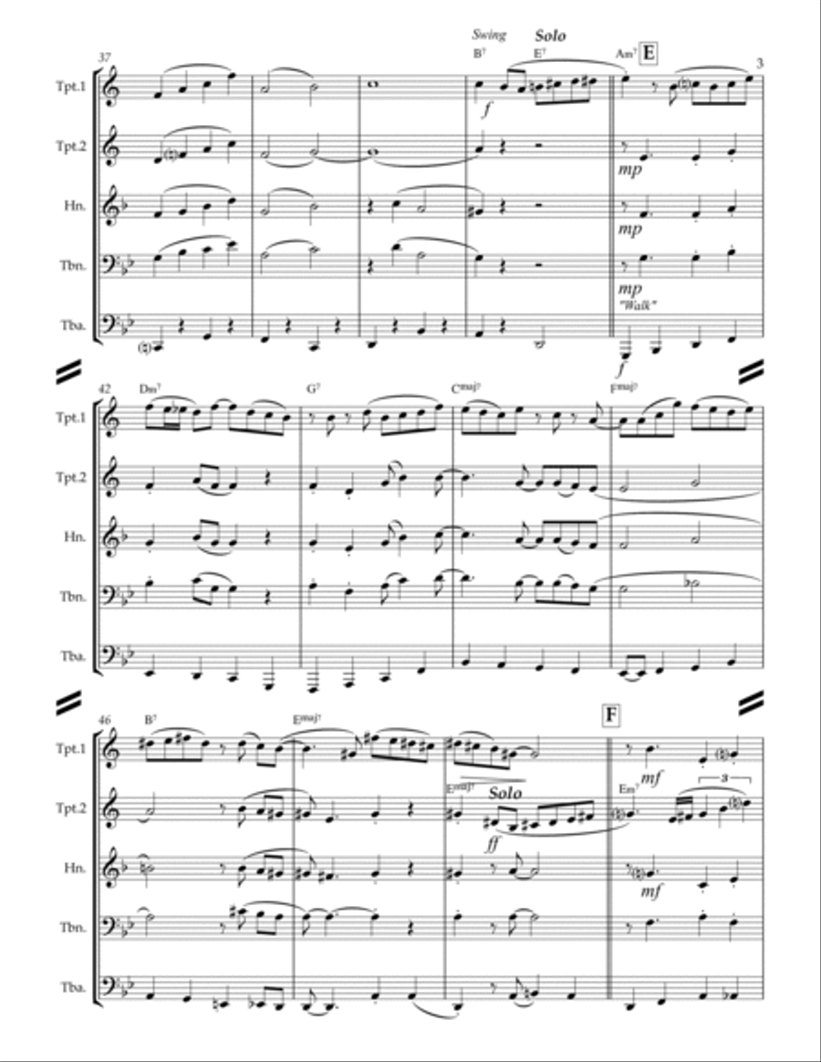 All The Things You Are Brass Quintet scores gallery preview page 4