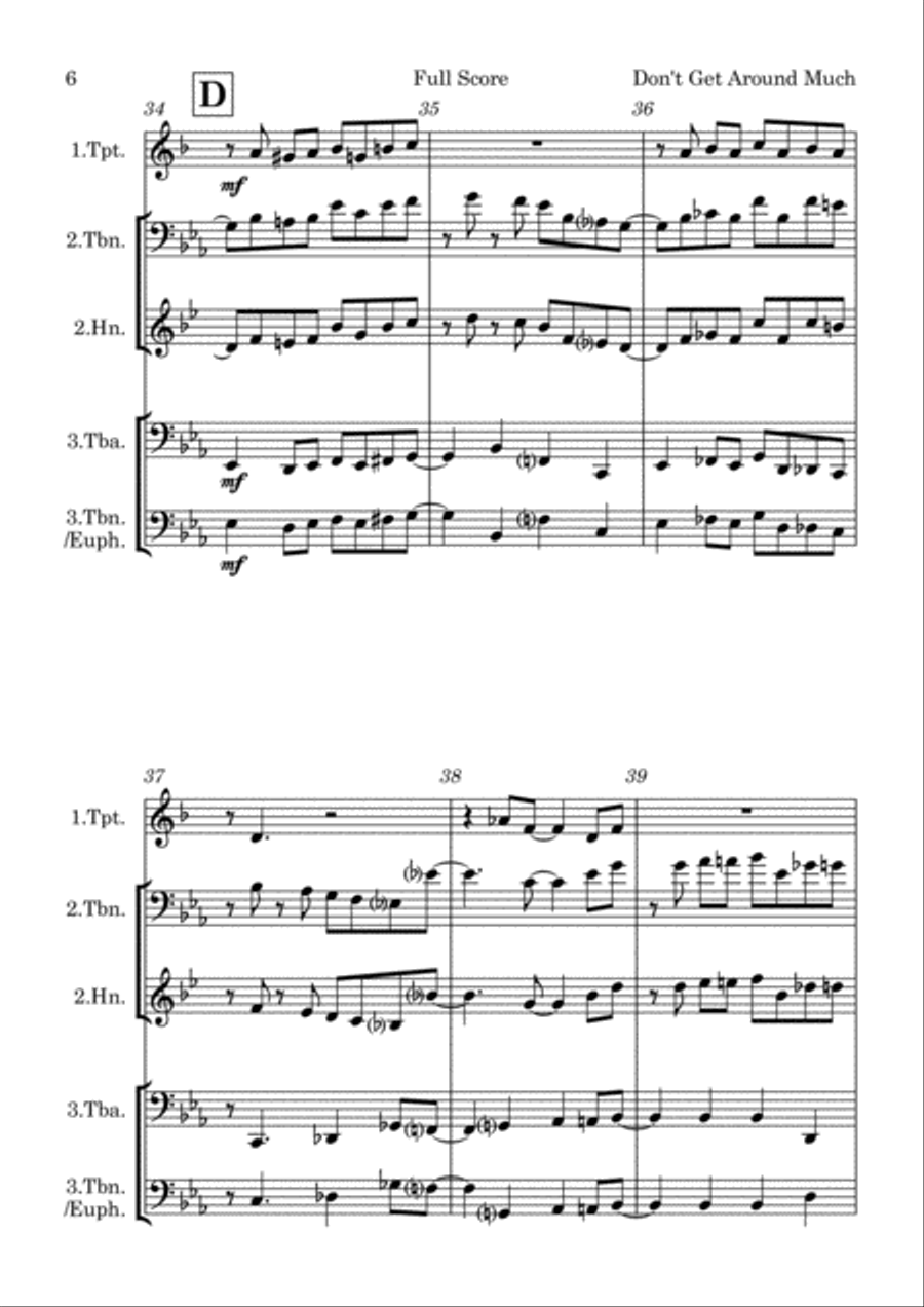 Don't Get Around Much Anymore School and Community scores gallery preview page 6