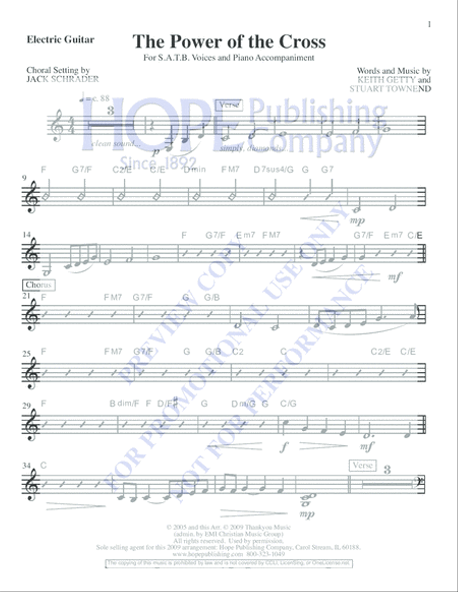 The Power of the Cross Choir scores gallery preview page 2