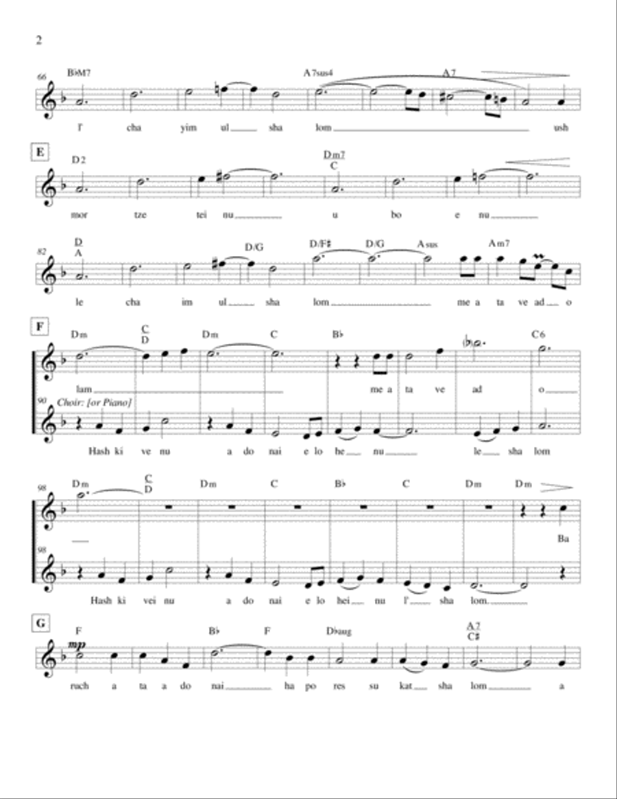 Hashkivenu Hashkivenu Voice scores gallery preview page 2