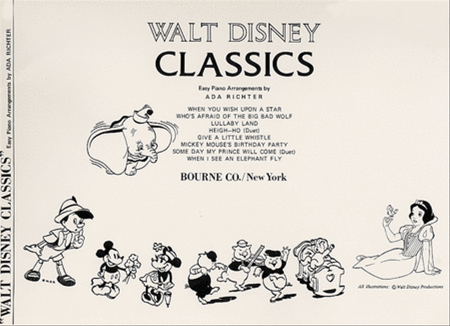 Walt Disney Classics - Easy Piano Voice scores gallery preview page 1