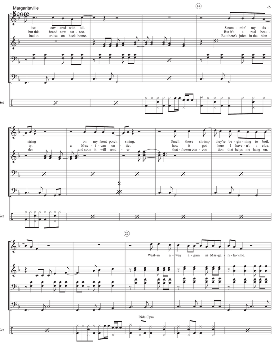 Margaritaville Margaritaville Steel Drum Band scores gallery preview page 2
