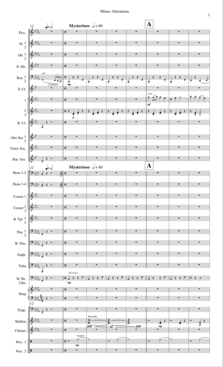Minor Alterations Concert Band scores gallery preview page 4