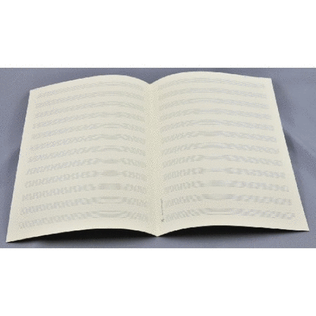 Music manuscript paper 12 staves wide
