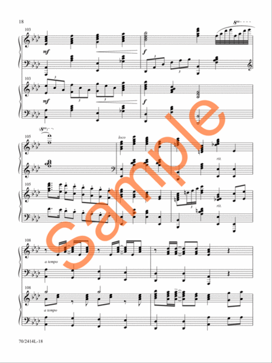 Camp Meeting Jubilee Piano Duet scores gallery preview page 16