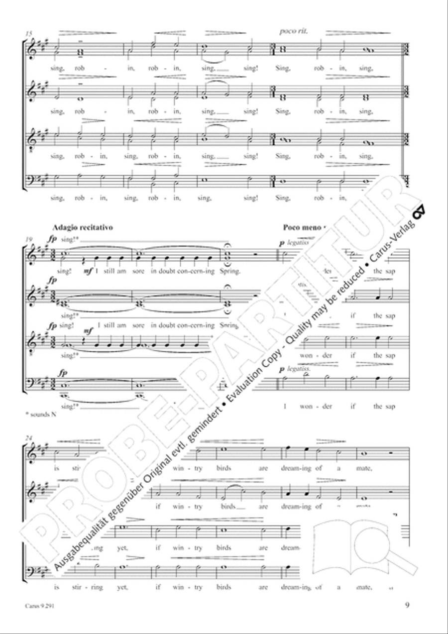 Two Songs of Spring SSAATTBB scores gallery preview page 10