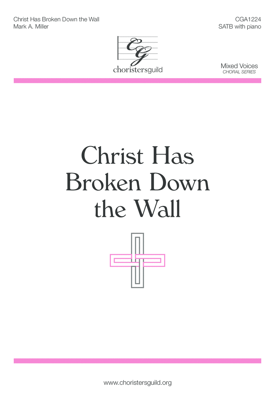 Christ Has Broken Down the Wall 4-Part scores gallery preview page 1