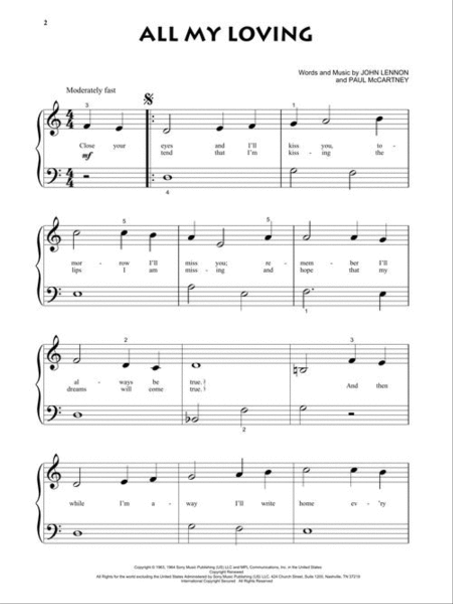 The Beatles Piano Solo scores gallery preview page 4