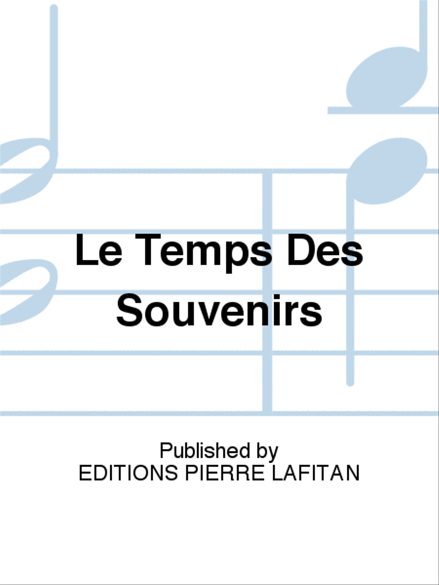 Le Temps Des Souvenirs Piano Solo scores gallery preview page 1