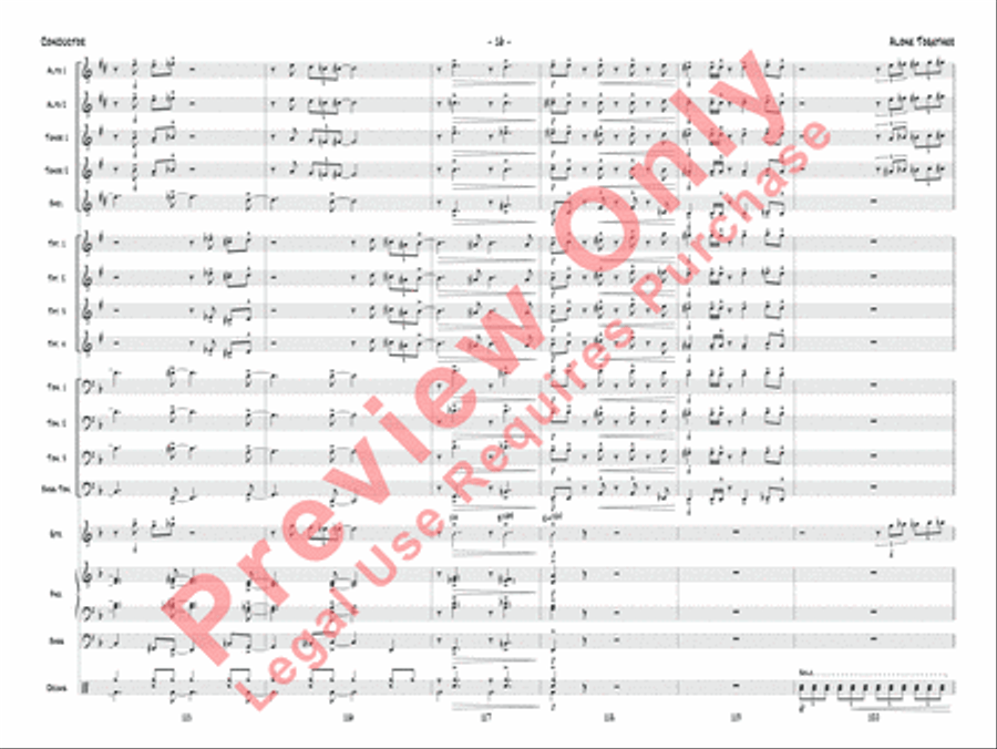 Alone Together Alone Together Jazz Ensemble scores gallery preview page 19