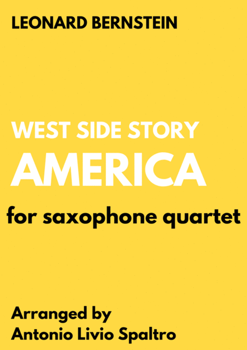 America for Saxophone Quartet (from West Side Story) image number null