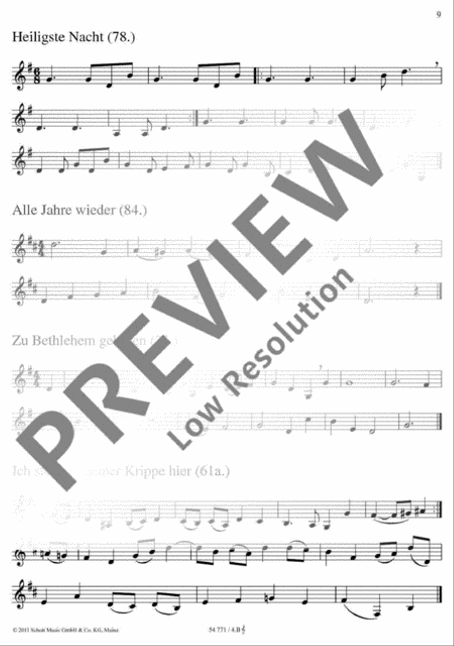 Zu Bethlehem geboren Zu Bethlehem geboren Bass Clarinet scores gallery preview page 10