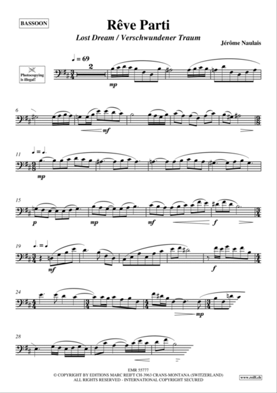 Reve Parti Bassoon Solo scores gallery preview page 4