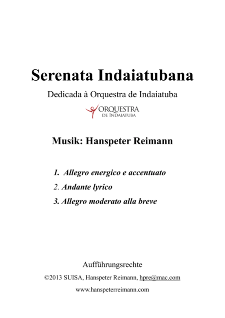 Serenata Indaiatubana Serenata Indaiatubana String Orchestra scores gallery preview page 1